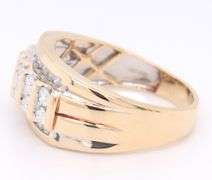 Majestic Yellow Gold 1.50ctw Gent's Diamond Band
