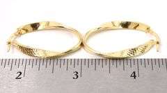 Stunning Gold Hoops In 14K Yellow Gold