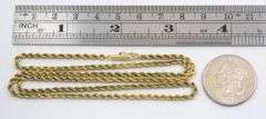 Traditional 14k 2.5 MM Rope Necklace