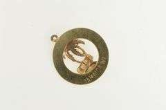 14K Yellow Gold Jamaica Vintage Palm Tree Travel Charm/Pendant