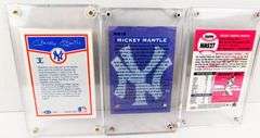 3 Mickey Mantle Baseball Cards