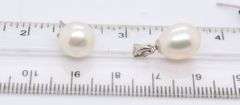 Set of 2 Pearl Pendants and Stud Earrings in Sterling Silver
