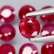 Heated only! 3.14ct natural red Ruby set