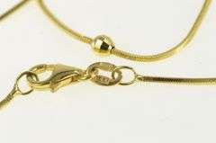 14K Yellow Gold Ball Dotted Square Box Chain Vintage Necklace