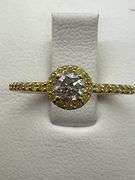 14K YELLOW GOLD AND DIAMOND RING
