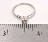 Sizzling Solitaire Diamond Ring In White Gold
