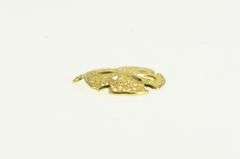 14K Yellow Gold Sand Dollar Sea Shell Ocean Motif Charm/Pendant
