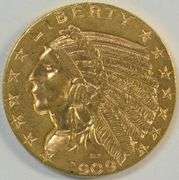Super fresh and lustrous 1909-D US $5 Indian Gold Piece. Nice