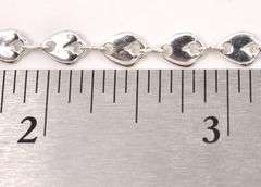 Heart Link Bracelet In Sterling Silver