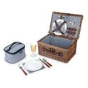 Wicker Picnic Basket for 2
