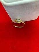 14K YELLOW GOLD AND DIAMOND RING