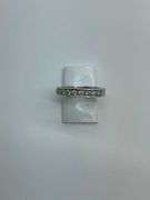 LADIES 14K WHITE GOLD AND DIAMOND BAND / RING