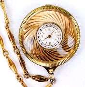 Ladies Vintage Caravelle Watch Pendant, Runs