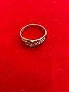 CERTIFIED BRAND NEW 14K GOLD AND DIAMOND MENS BAND