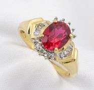 Attractive Ruby and Diamond Ring