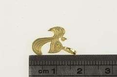 14K Yellow Gold Khaa Arabic Letter Monogram Name Initial Charm/Pendant