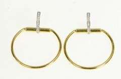 18K Yellow Gold Roberto Coin Classica Parisienne Diamond Earrings