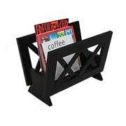 Stylish Mahogany Magazine Rack