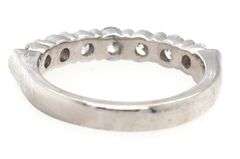 0.70ctw Round Diamond Seven Stone Wedding Band Ring in Platinum