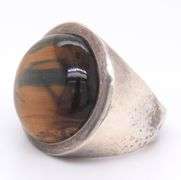 Vintage 925 Sterling Silver Tiger Eye Ring