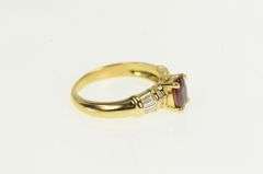 18K Yellow Gold Ctw Natural Ruby Diamond Engagement Ring