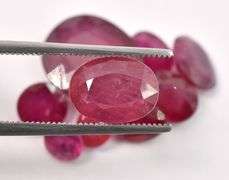 Delightful 26.00CTW Collection of Ruby Gemstone Parcel