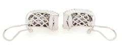 2.00ctw Baguette and Round Diamond J Hoop Earrings in 18K