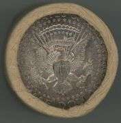 Original bank-wrapped Gem BU roll of 20 1964 Kennedy Half Dollars