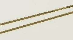 14K Yellow Gold 0.9mm Serpentine Retro Flat Wavy Link Necklace