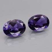 Excellent 2.12ct blue violet hue Iolite pair