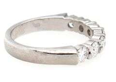 0.70ctw Round Diamond Seven Stone Wedding Band Ring in Platinum