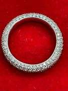 CERTIFIED 14K WHITE GOLD AND DIAMOND ETERNITY BAND