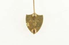 14K Yellow Gold Theta Beta Gamma Diamond Shield Lapel Pin/Brooch