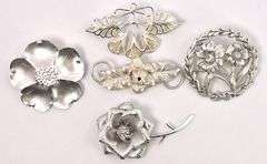 Random Pin Lot In Sterling Silver