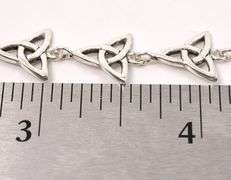 Triqueta Knot Link Bracelet In Sterling Silver