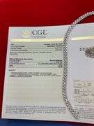 CERTIFIED BRAND NEW 14K WHITE GOLD AND DIAMOND BRACELET . 4..00 CARATS