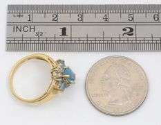 Nicely Designed Blue Topaz Ring