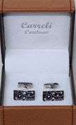 Handsome Pair Jeweled Style Cufflinks By Carelli