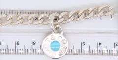 Tiffany & Co Blue Enamel 1837 Round Charm Bracelet