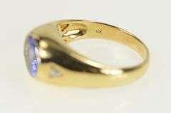 14K Yellow Gold 1.40 Ctw Ben Kho Tanzanite Diamond Ring