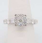 2.25CTW Diamond Encrusted Engagement Ring