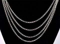Multi-Strand Necklace In Sterling Silver
