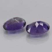 Collectors 2.05ct blue violet hue Iolite pair