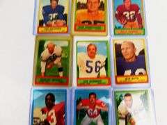 9 Topps 1963 Football Cards
