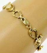 Wonderful 10K Gold Western Theme Bracelet