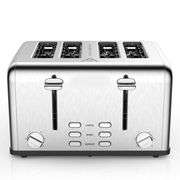 Stainless Steel Wide Slot 4-Slice Toaster