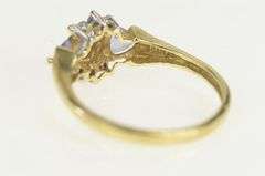 10K Yellow Gold Oval Tanzanite Diamond Vintage Statement Ring