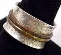 Band Ring In Sterling Silver