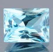 Vivid! 7.08ct radiant cut Swiss blue Topaz