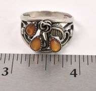 Brown Gemstone Ring in Sterling Silver